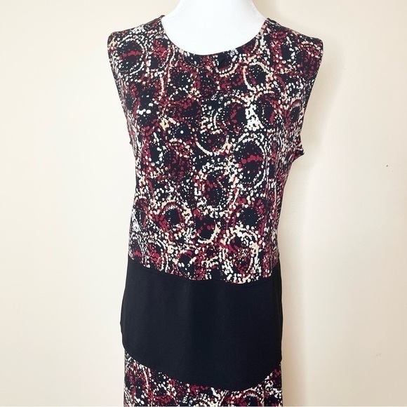 Jones Studio Black Red Abstract Print Top and Skirt Set US XL - Picture 2 of 8